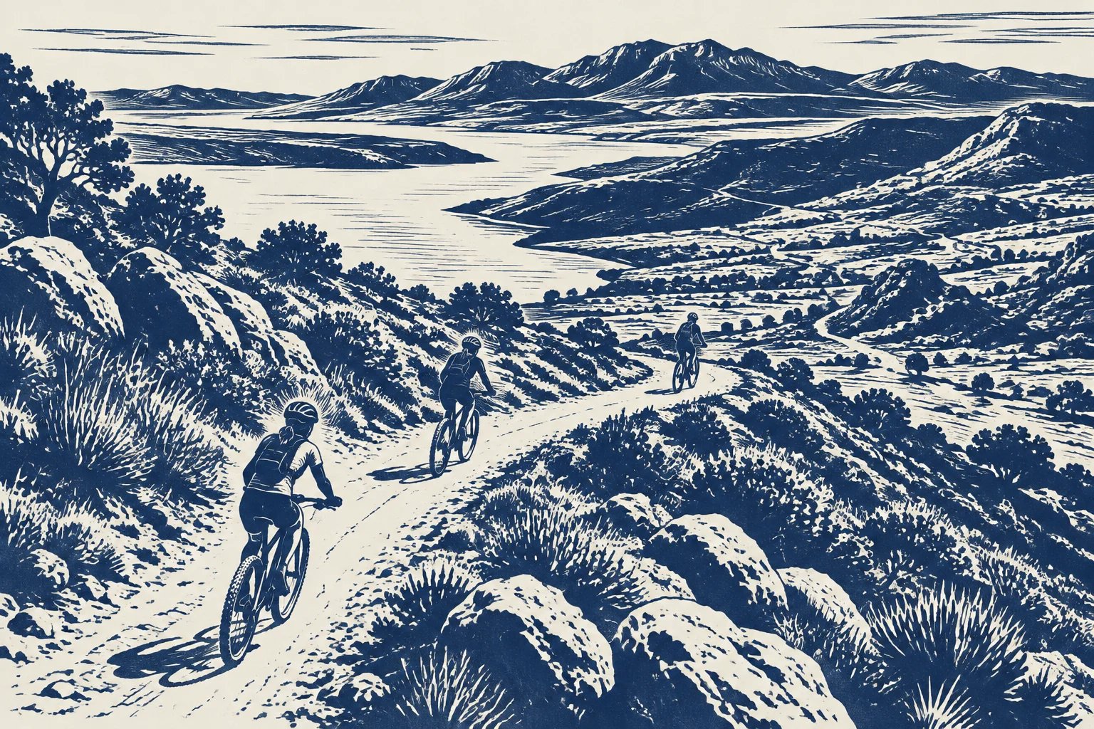 AI-generated thematic racing illustration; not a photograph of the people or event.