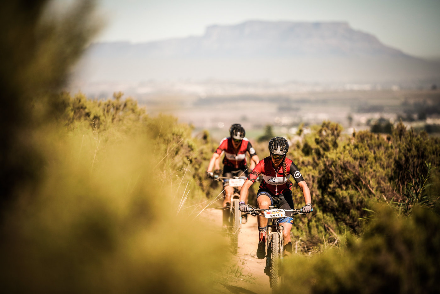 Photograph accompanying 2020 Absa Cape Epic: Racing for red - The race for the Absa African Women's jersey