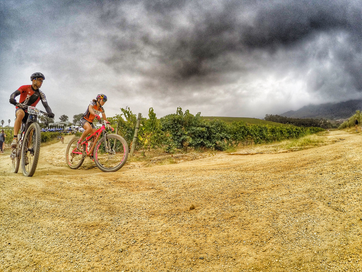 Photograph accompanying 2018 ABSA Cape Epic -UCI Women UPdate- Stage 6 - GC change as we fly towards home.