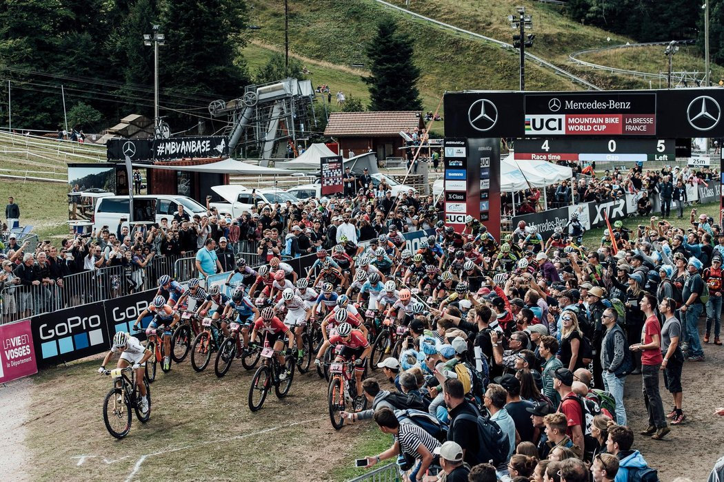 Photograph accompanying Superhuman efforts and medal mayhem at the La Bresse Women's XCO World Cup finals. One of the mo