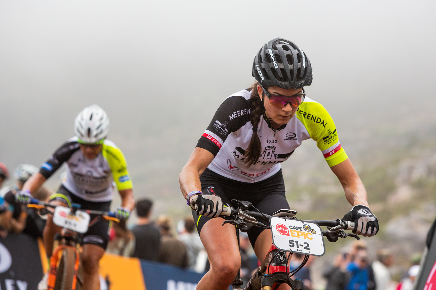 Photograph accompanying 2020 Absa Cape Epic Women's Field: Orange on the line at the 2020 Absa Cape Epic