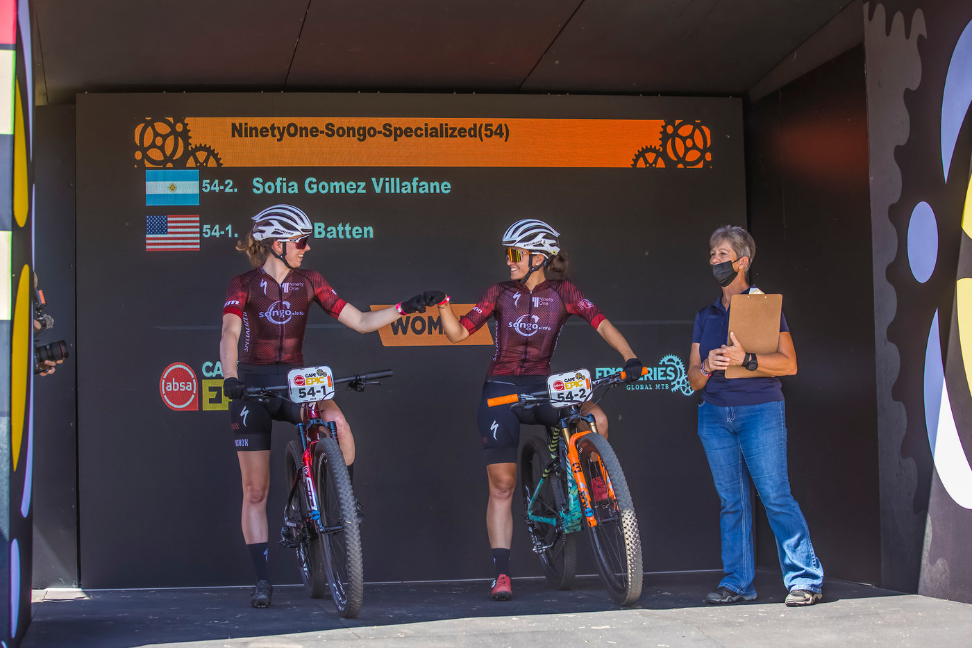 Photograph accompanying Winning Absa Cape Epic debut for Pauline Ferrand-Prévot