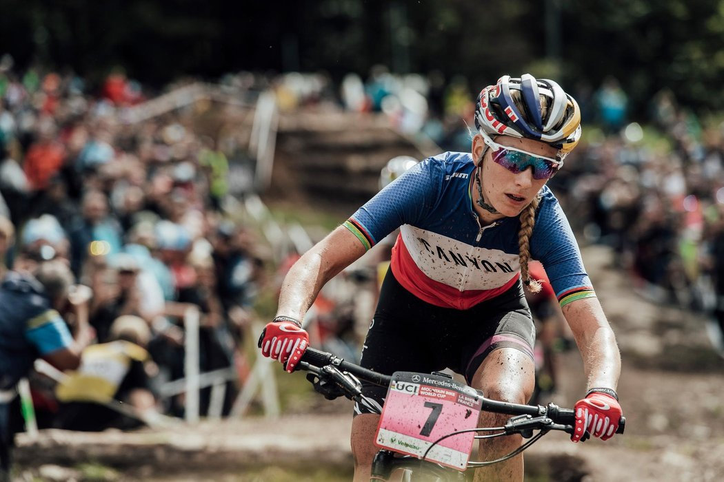 Photograph accompanying 2018 UCI Mountain Bike World Championships Women - Who could take it?