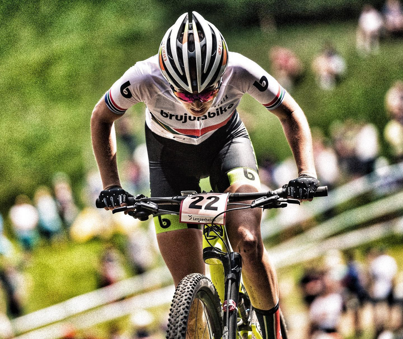 Photograph accompanying Race Preview: 2019 UCI Cross-Country Mountain Bike World Championships. Backing the SA ladies all th