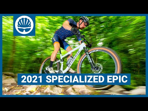 Video thumbnail accompanying Specialized launches 2021 Epic and Epic Evo mountain bikes