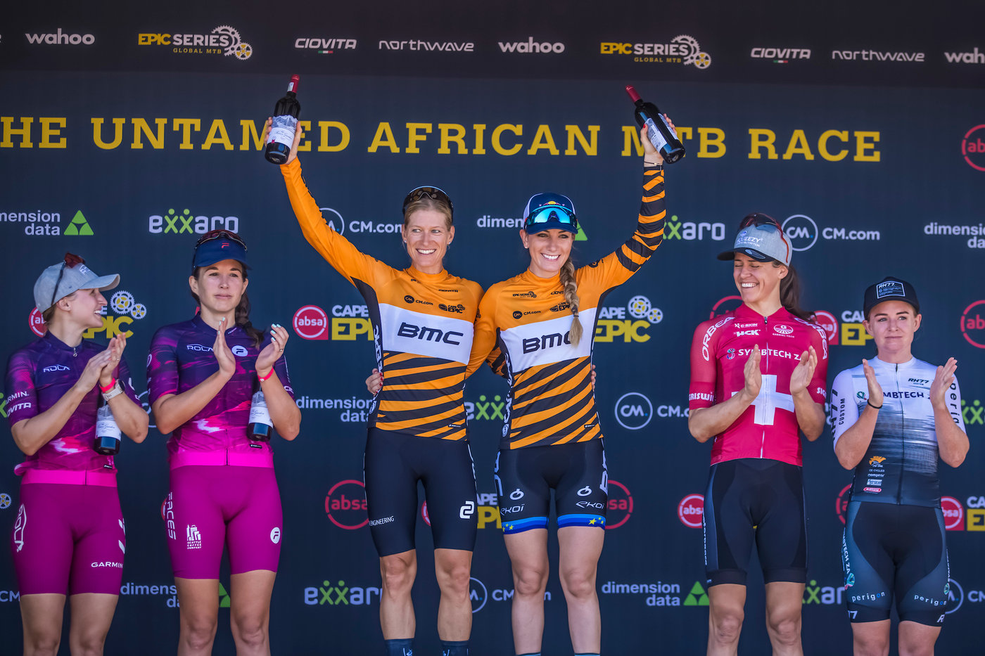 Photograph accompanying Winning Absa Cape Epic debut for Pauline Ferrand-Prévot