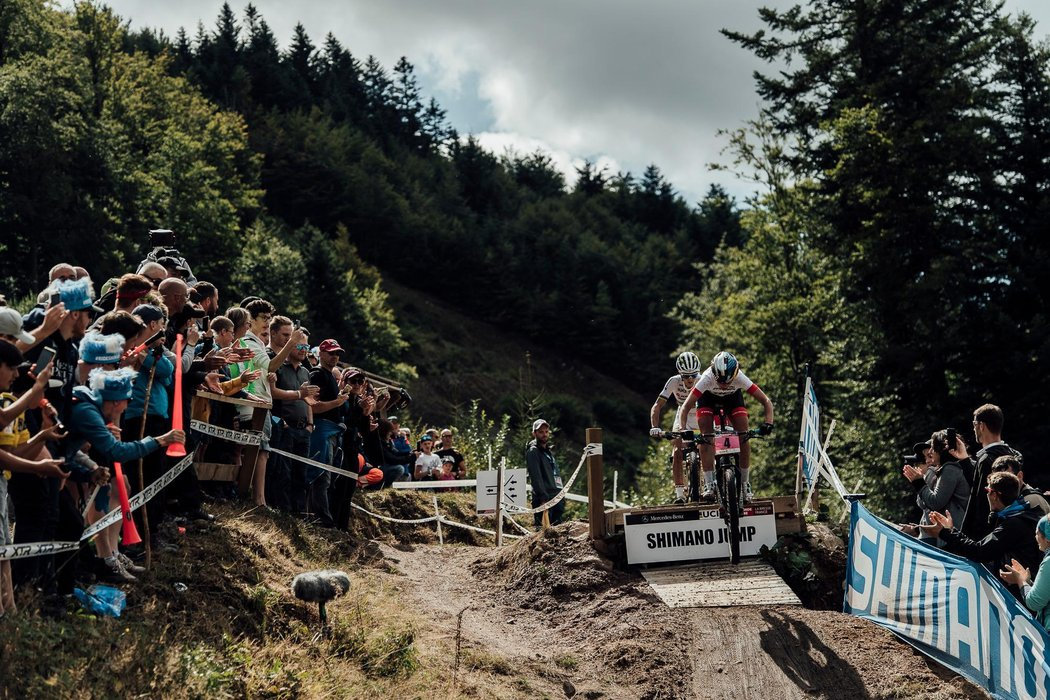 Photograph accompanying Superhuman efforts and medal mayhem at the La Bresse Women's XCO World Cup finals. One of the mo