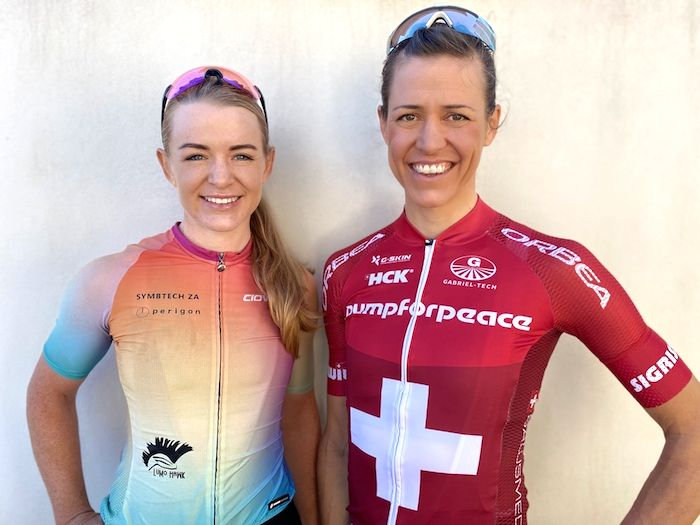 Photograph accompanying Ariane Lüthi and Amy Wakefield team up as Symbtech ZA-Pump For Peace