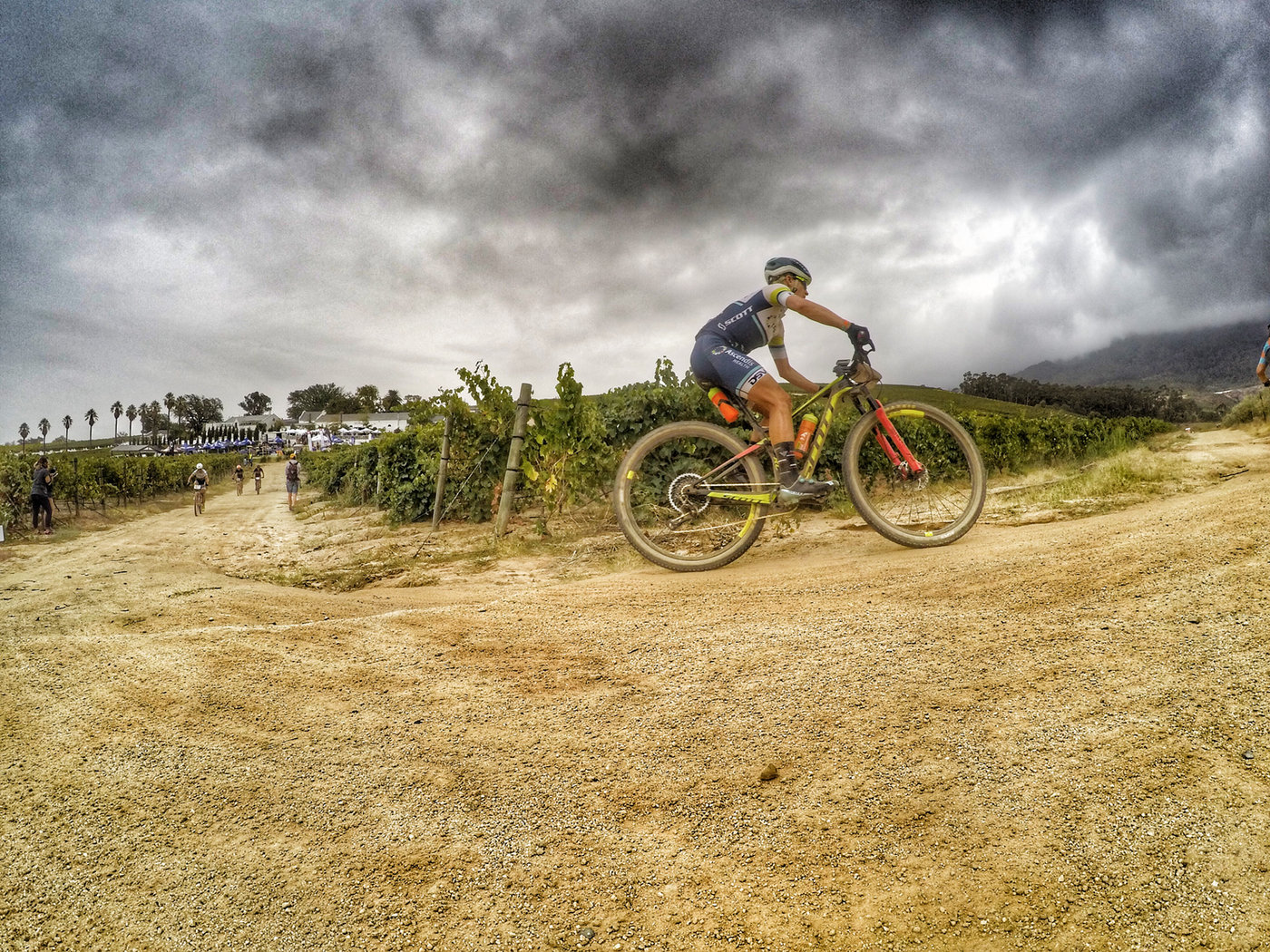 Photograph accompanying 2018 ABSA Cape Epic -UCI Women UPdate- Stage 6 - GC change as we fly towards home.
