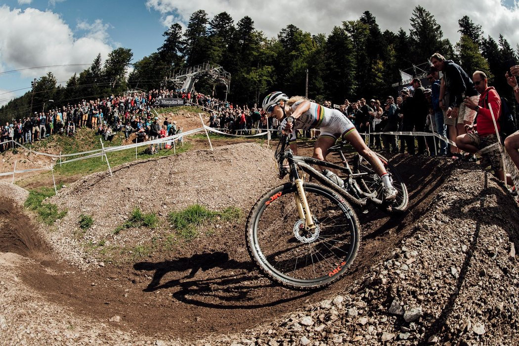 Photograph accompanying 2018 UCI Mountain Bike World Championships Women - Who could take it?