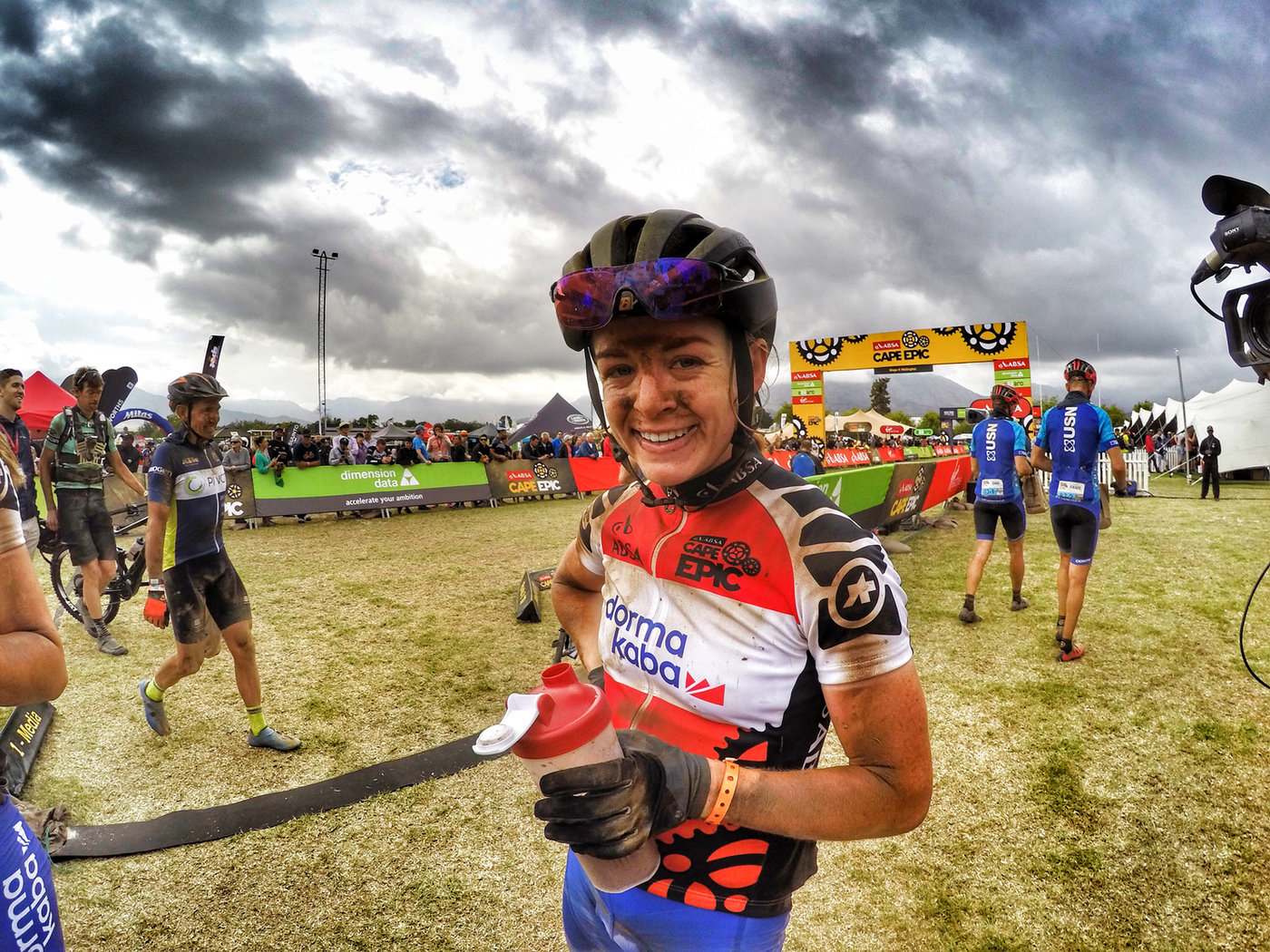 Photograph accompanying 2018 ABSA Cape Epic -UCI Women UPdate- Stage 6 - GC change as we fly towards home.
