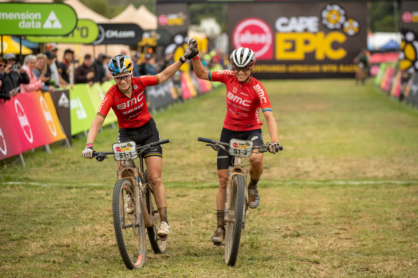 Photograph accompanying BMC MTB Racing hang on for Stage 4 win at Absa Cape Epic