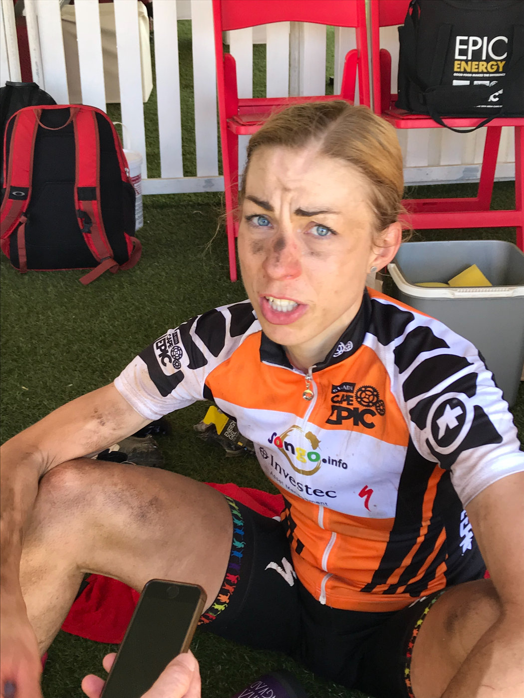 Photograph accompanying 2018 ABSA Cape Epic Women’s Race Highlights - Stage 4 - Team Spur OUT & Investec Songo power to
