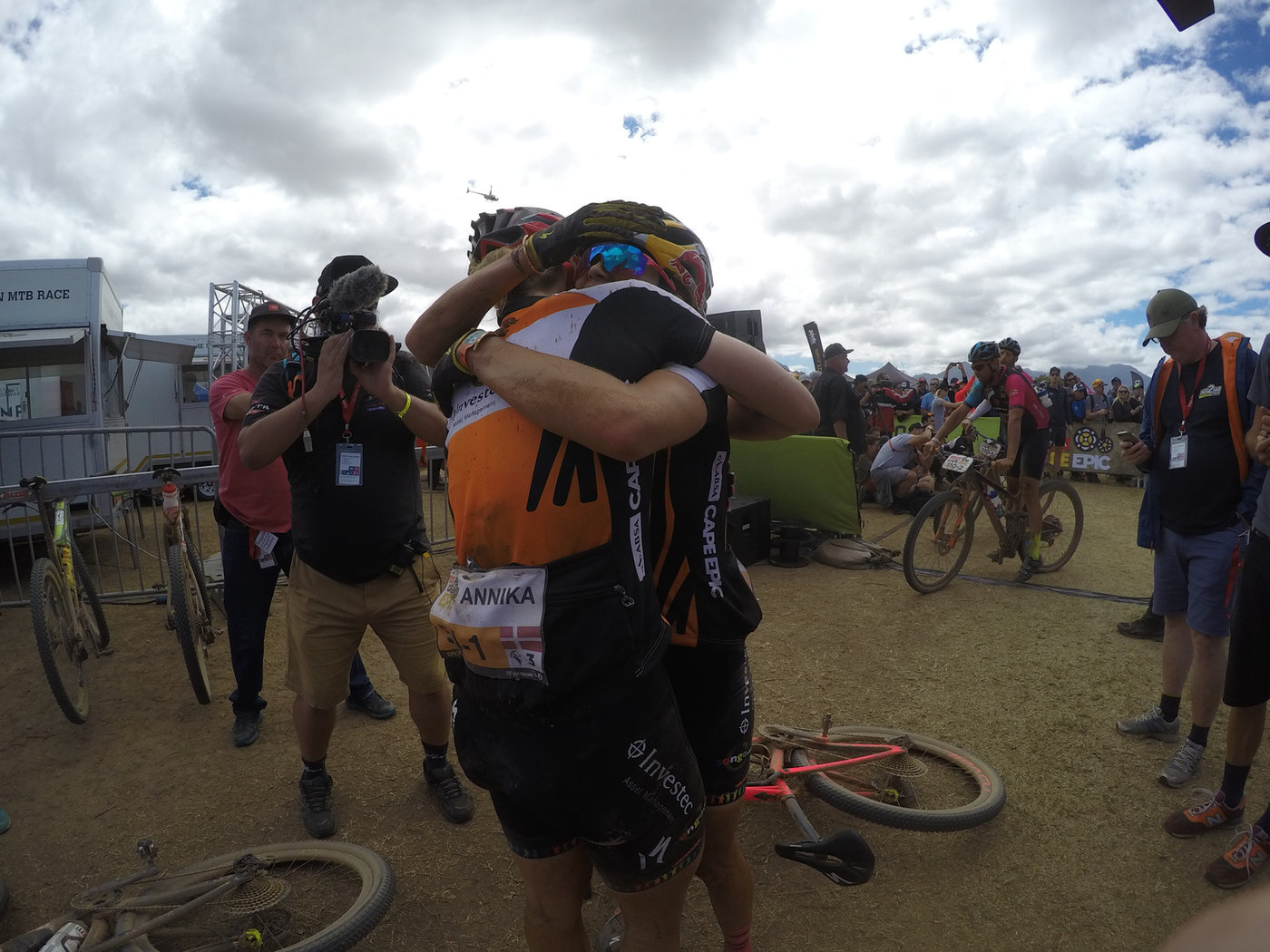 Photograph accompanying 2018 ABSA Cape Epic UCI Women’s Race- Investec Songo gain more time over the rest.