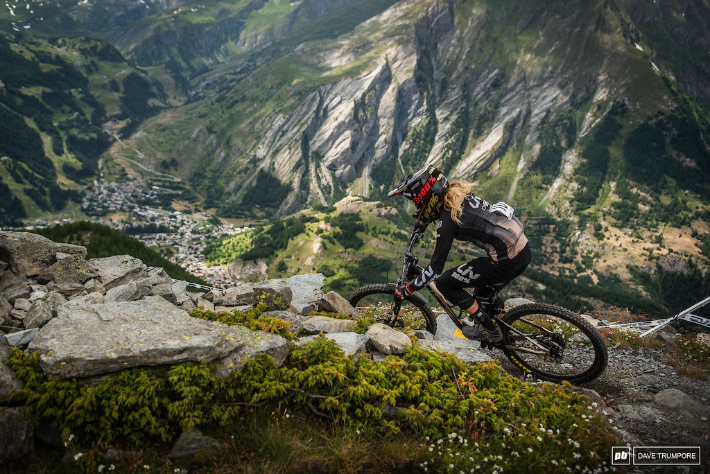 Photograph accompanying Snapshot: A View of Women's Mountain Biking From Female Racers & the Industry - Pinkbike