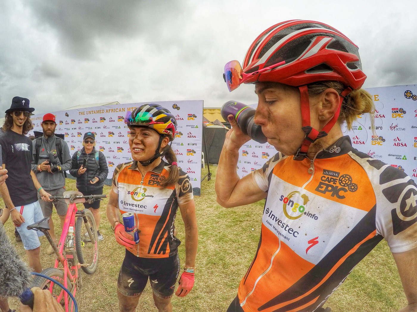 Photograph accompanying 2018 ABSA Cape Epic -UCI Women UPdate- Stage 6 - GC change as we fly towards home.