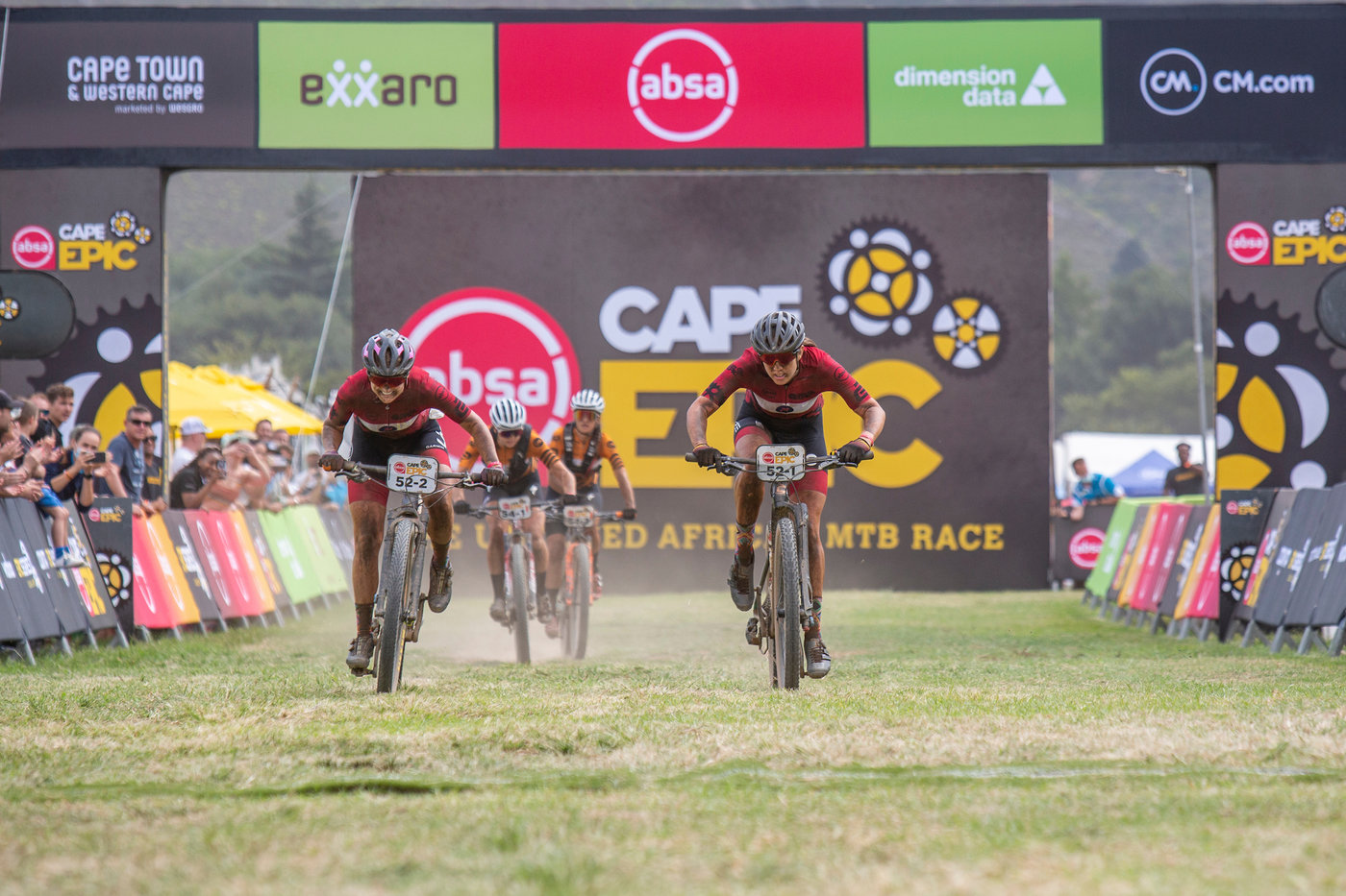 Photograph accompanying Faces Rola sprint to victory on Stage 3 of 2022 Absa Cape Epic