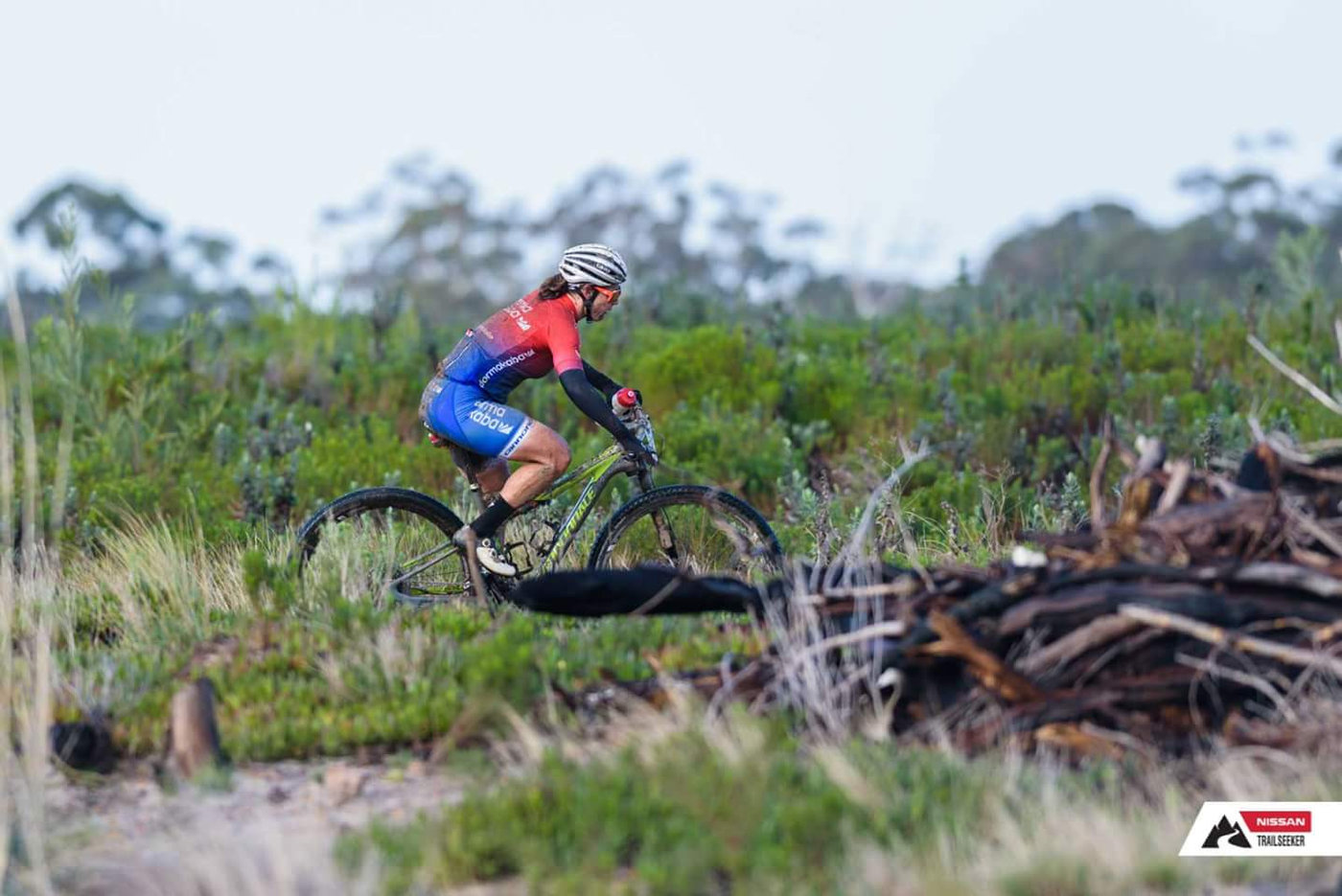 Photograph accompanying SA XC Womens Marathon Champs - Robyn de Groot secures a 6th national title.
