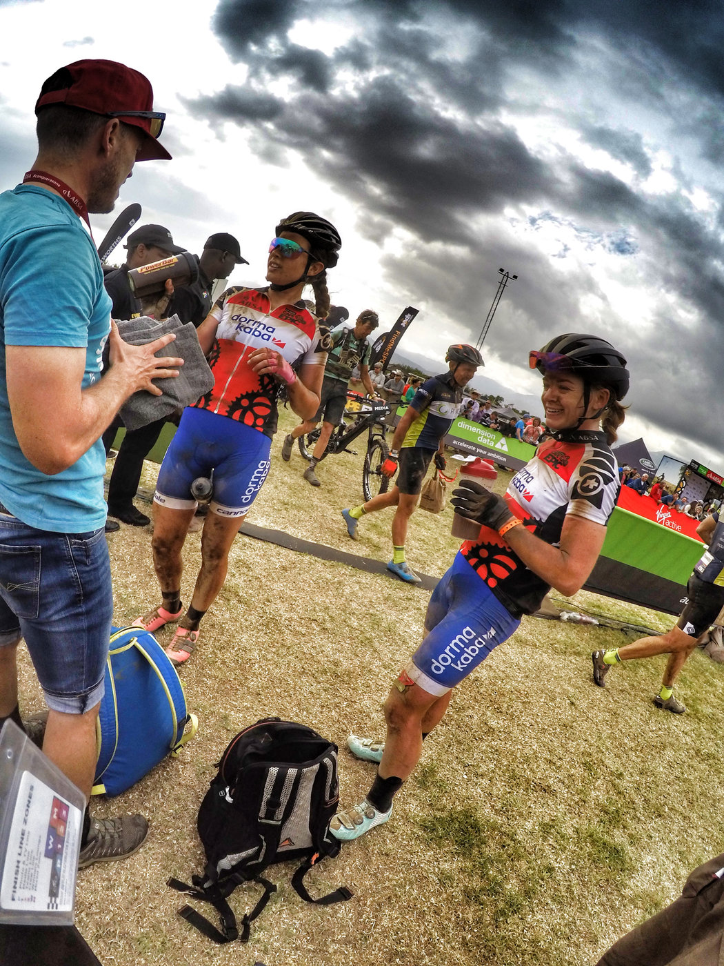 Photograph accompanying 2018 ABSA Cape Epic -UCI Women UPdate- Stage 6 - GC change as we fly towards home.