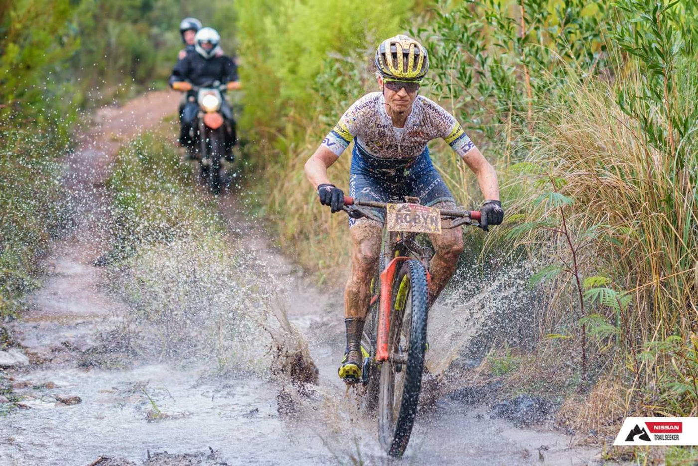 Photograph accompanying SA XC Womens Marathon Champs - Robyn de Groot secures a 6th national title.