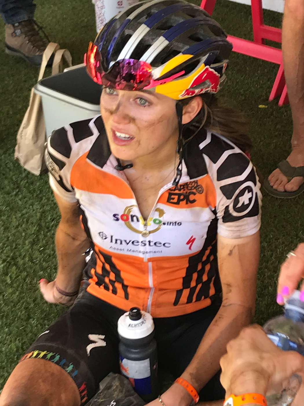 Photograph accompanying 2018 ABSA Cape Epic Women’s Race Highlights - Stage 4 - Team Spur OUT & Investec Songo power to