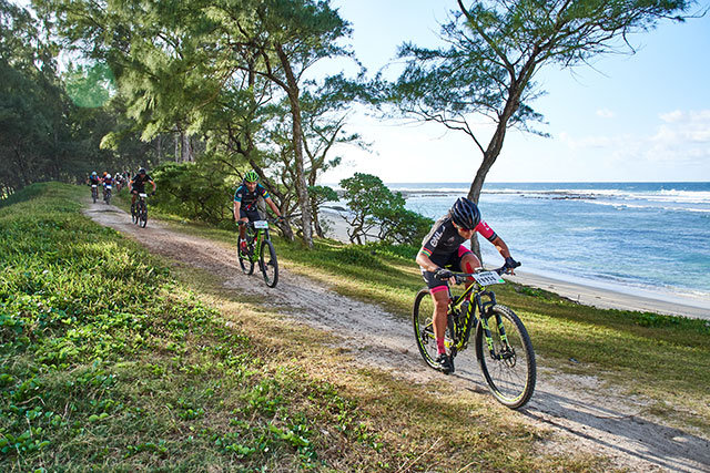 Photograph accompanying Mauritius Tour Beachcomber MTB race - An Island Pleasure