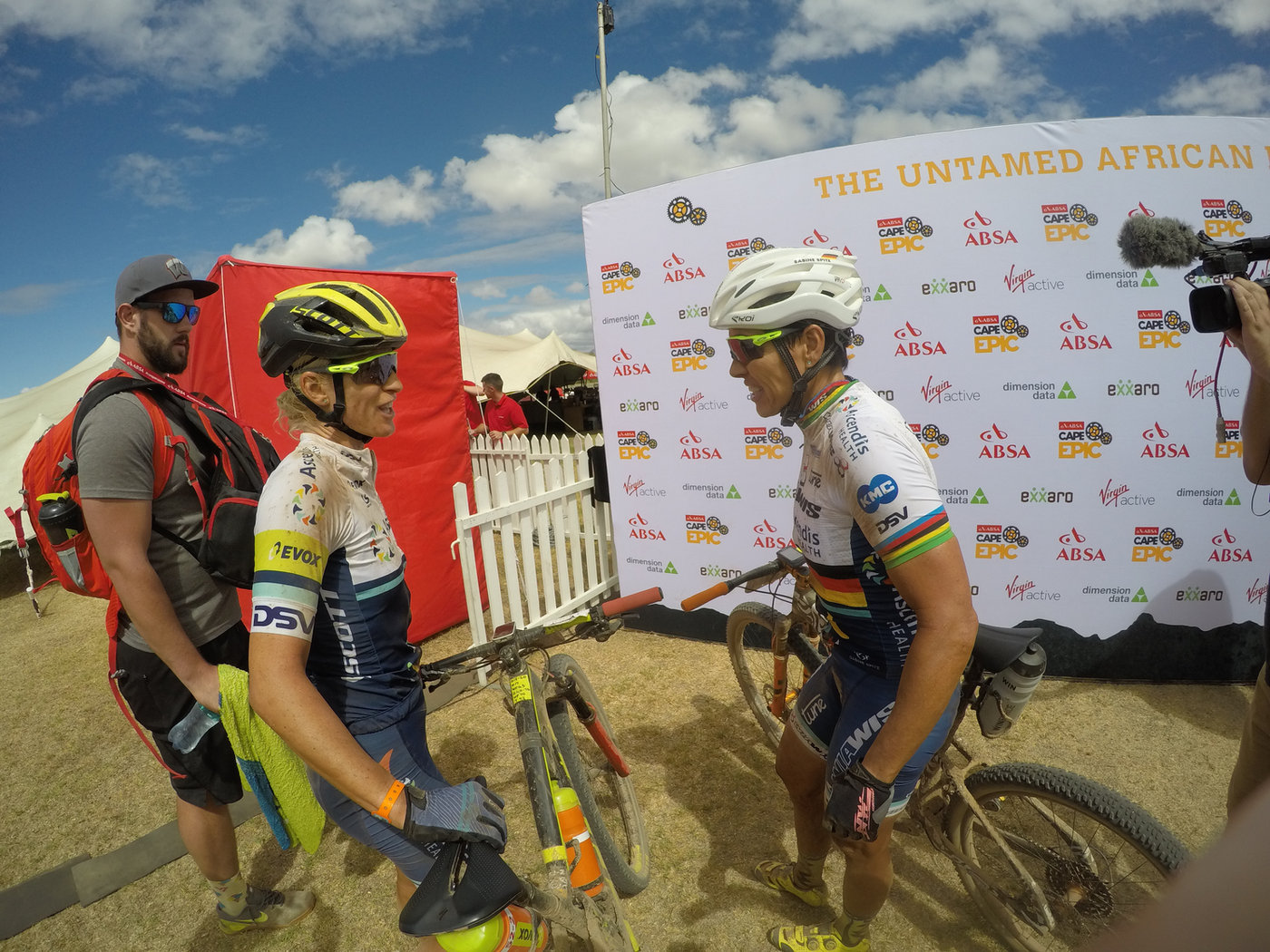 Photograph accompanying 2018 ABSA Cape Epic UCI Women’s Race- Investec Songo gain more time over the rest.