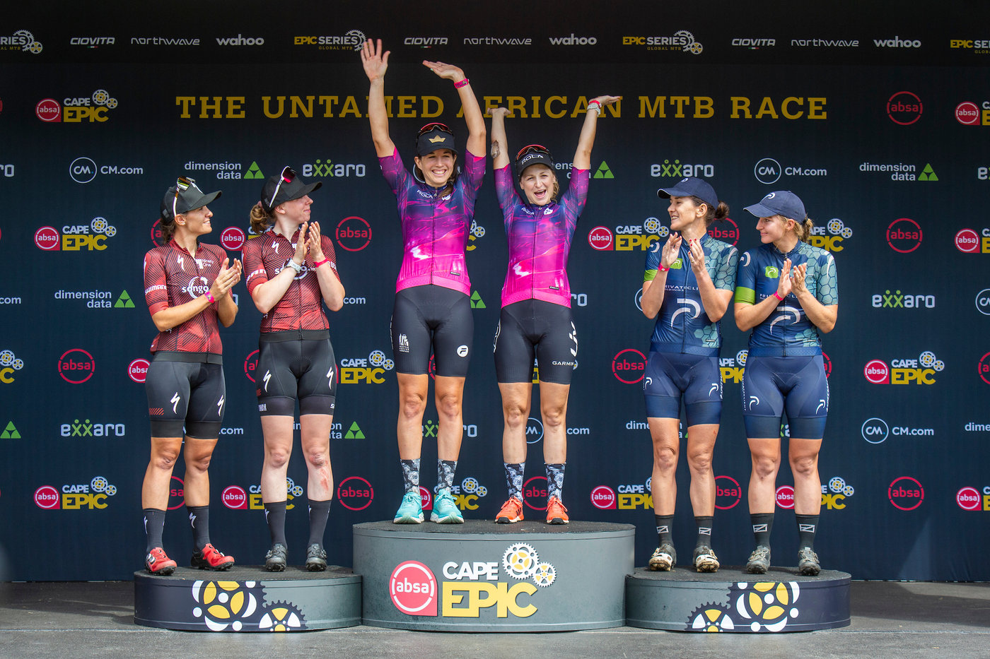 Photograph accompanying Faces Rola sprint to victory on Stage 3 of 2022 Absa Cape Epic