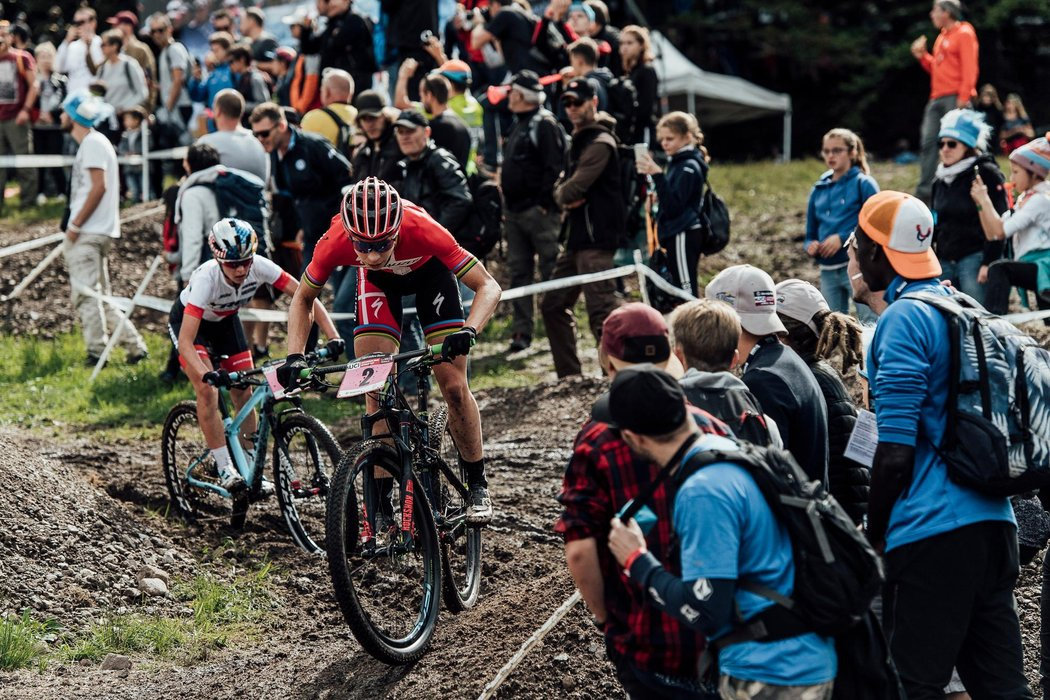 Photograph accompanying Superhuman efforts and medal mayhem at the La Bresse Women's XCO World Cup finals. One of the mo