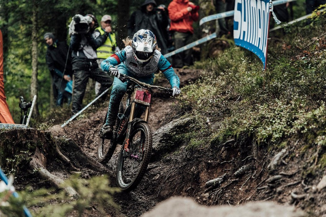 Photograph accompanying 2018 UCI Mountain Bike World Championships Women - Who could take it?