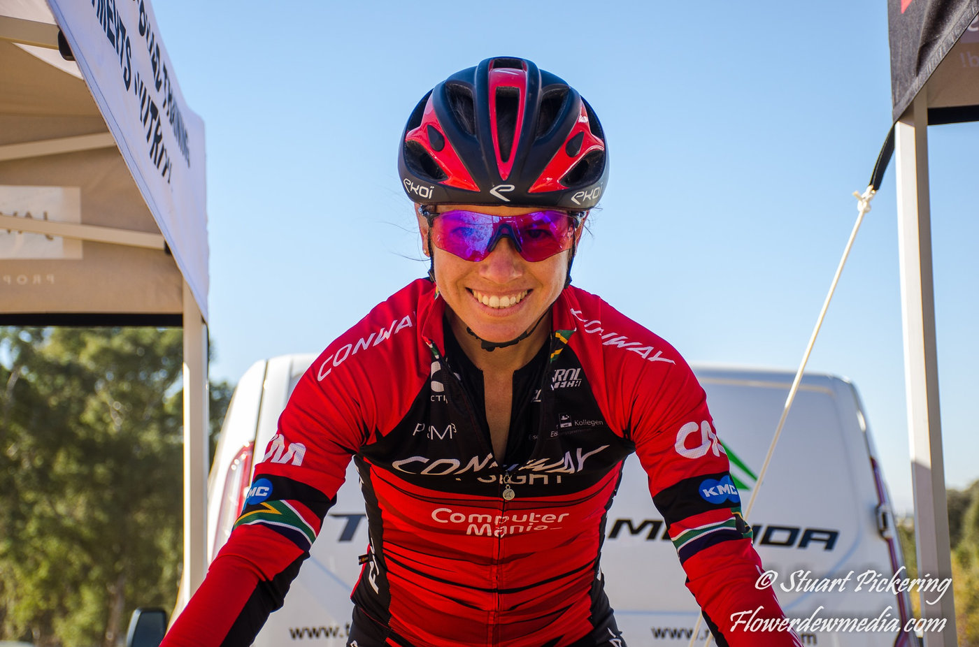 Photograph accompanying Race Preview: 2019 UCI Cross-Country Mountain Bike World Championships. Backing the SA ladies all th