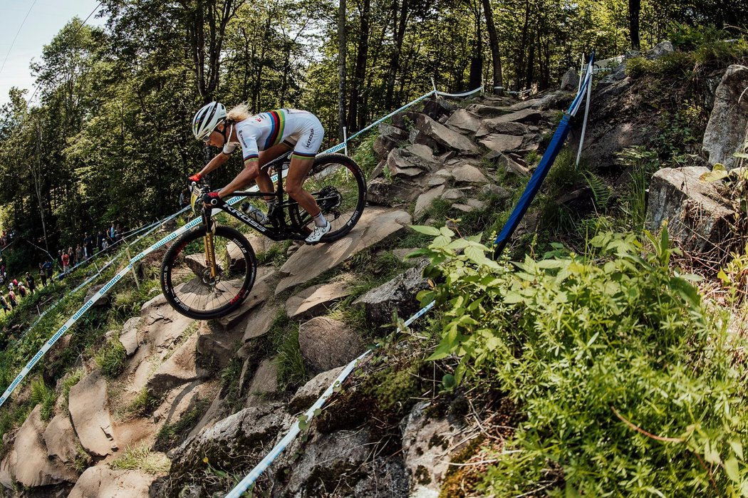 Photograph accompanying Race Preview: 2019 UCI Cross-Country Mountain Bike World Championships. Backing the SA ladies all th